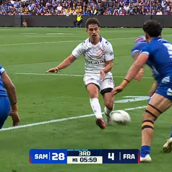 VIDEO. L'équipe de France de rugby à XIII écrasée 78-4 par les Samoa pour son entrée en Coupe du monde