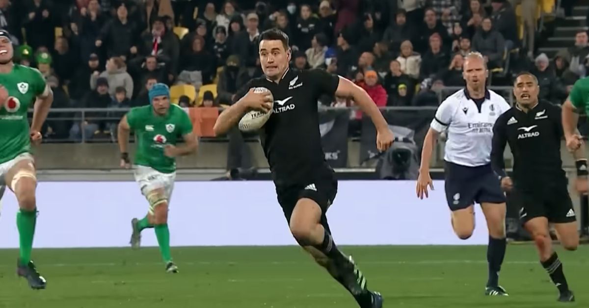 Après la Coupe du Monde 2027, le Stade Toulousain envisagerait de recruter l’All Black Will Jordan (28 ans) pour la saison prochaine. - All Blacks NZRU