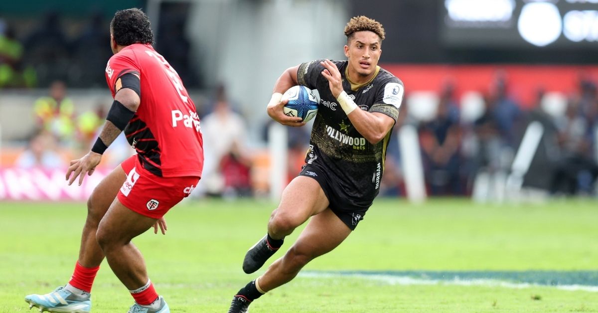 Deux sélections, un coup de pied décisif de 59 mètres et des prétendants européens : Jordan Hendrikse intrigue. Quels clubs de Top 14 auraient intérêt à foncer ? ©INPHO/Steve Haag Sports/Steve Haag