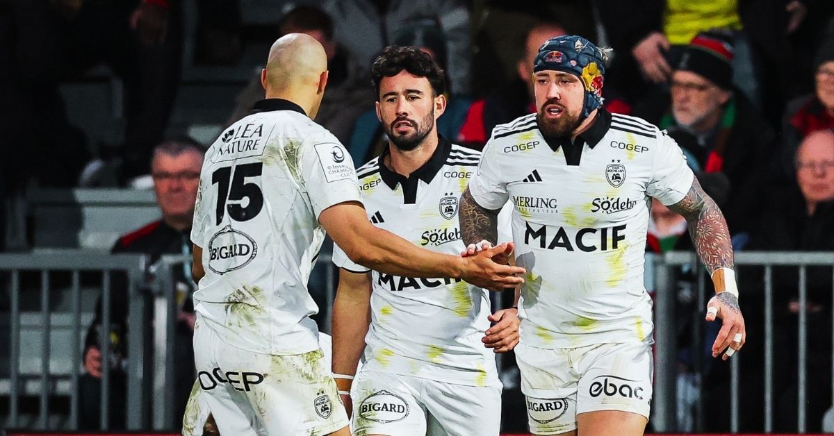 Leyds et Nowell arrivent en fin de contrat en 2027. Le Stade Rochelais souhaite les prolonger, mais les discussions achoppent notamment sur la durée des engagements. ©INPHO/Billy Stickland