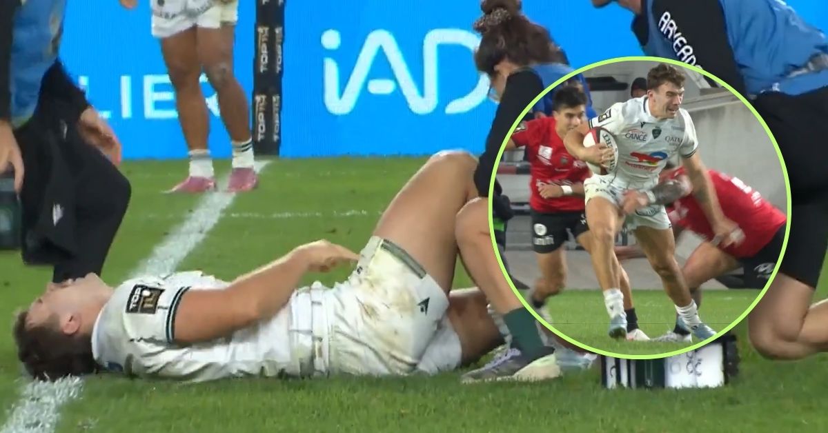 Titulaire face au RC Toulon, ce samedi soir à Mayol, le centre du XV de France Fabien Brau-Boirie est sorti touché. Son état inquiète. - Screenshot Canal+