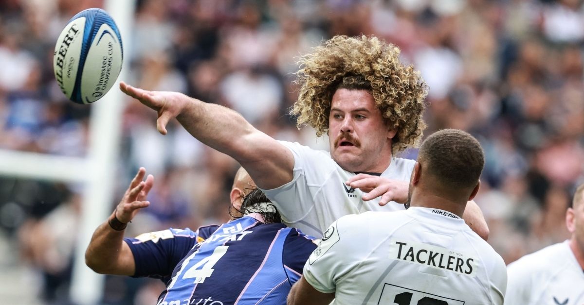 Actuellement aux Saracens, Alfie Barbeary serait dans le viseur de plusieurs clubs français et le numéro 8 serait tenté par une aventure en Top 14. - ©INPHO/Dan Sheridan (EPCR)