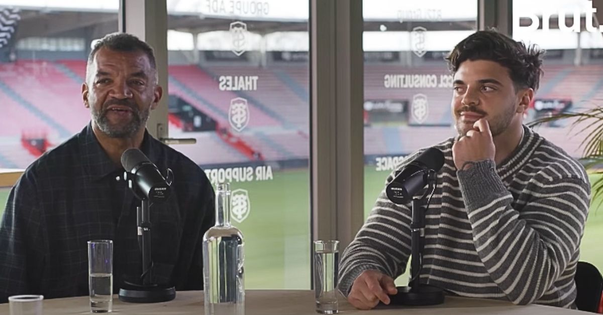 Même à 56 piges, Milou est toujours prêt à filer la main au Stade Toulousain. Screenshot : BRUT