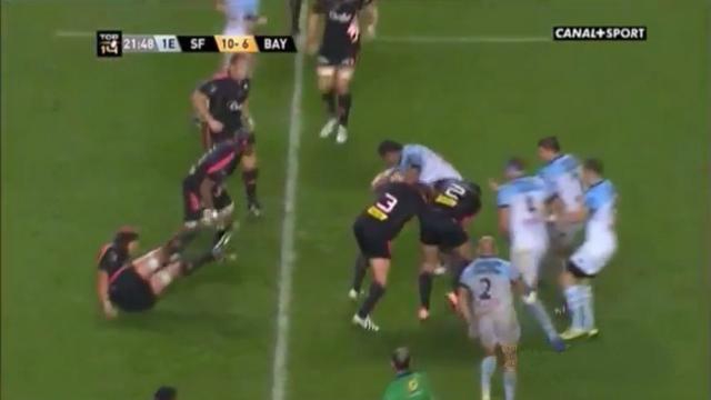 VIDEO. Top 14 : Les 120 kg de Gerhard Mostert explosent face au monstre Opeti Fonua