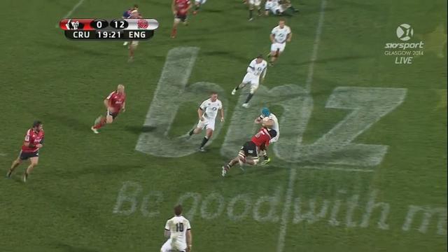 VIDEO. L'énorme plaquage offensif de Jordan Taufua sur James Haskell