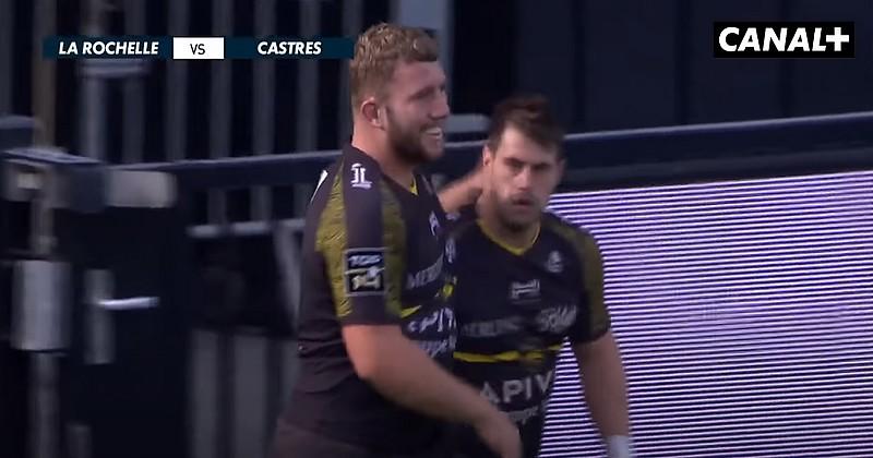 41-3 à la pause, triplé pour Retière, la Rochelle en balade face à Castres [VIDEO]