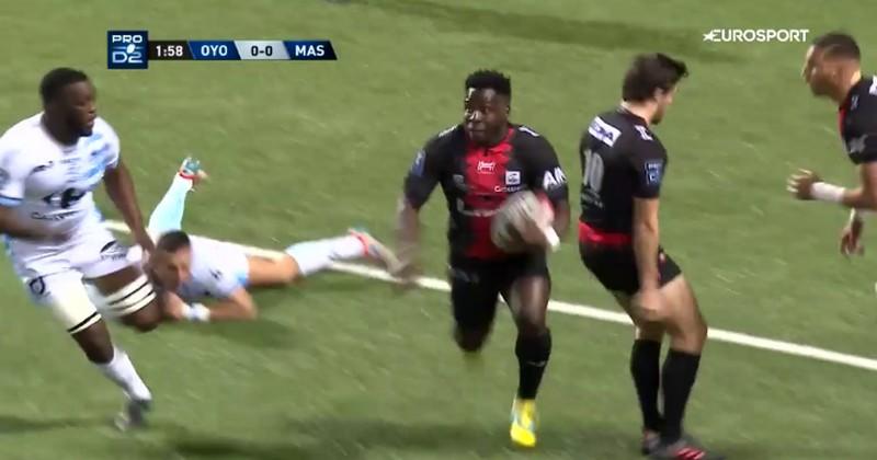 Pro D2 - Dug Codjo initie une folle relance de 100m pour Oyonnax [VIDÉO]