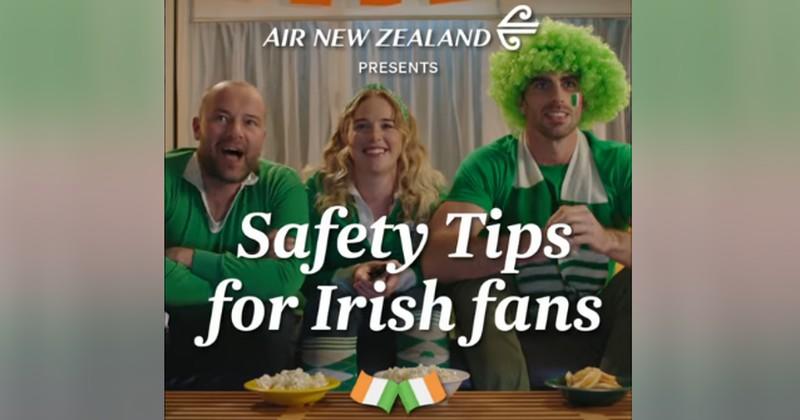 WTF - Air New Zealand se paie la tête des supporters irlandais dans une pub géniale [VIDÉO]