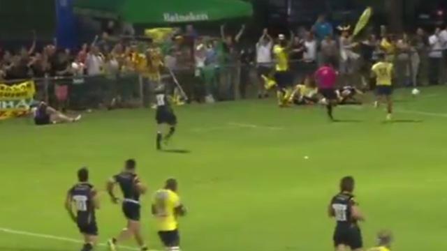 VIDÉO. AMICAL / CLERMONT. Damian Penaud inscrit un superbe essai en solo contre Worcester