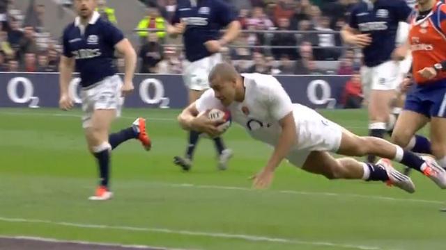 VIDEO. 6 Nations - Angleterre : Jonathan Joseph transperce la défense de l'Ecosse pour l'essai