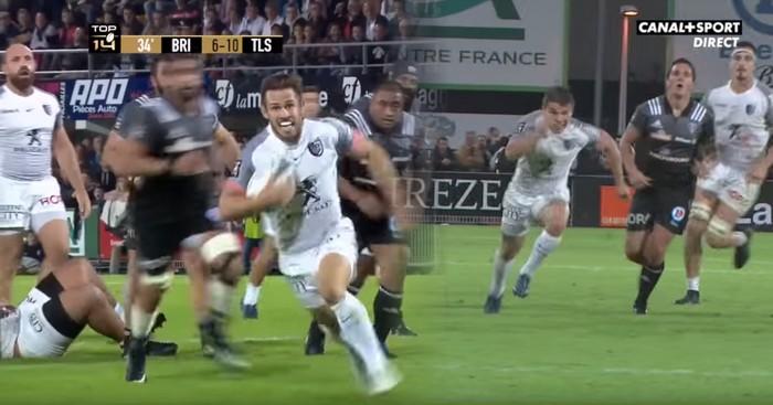 VIDEO. Top 14 - Stade Toulousain - Antoine Dupont et Zack Holmes enfoncent Brive