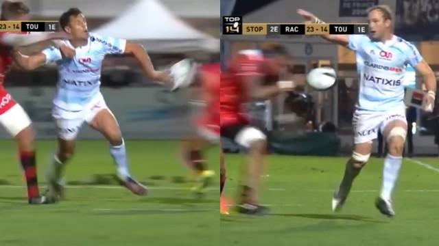 VIDEO. Top 14 - Antonie Claasen se troue en voulant imiter la passe magique de Dan Carter