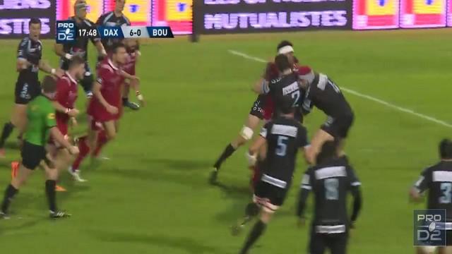 VIDEO. Pro D2. Le centre Apisai Naqalevu et le talonneur Maxime Delonca changent de rôle pour l'essai de Dax