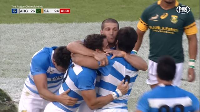 VIDEO. Rugby Championship : l'Argentine renverse l'Afrique du Sud pour la première fois sur son sol