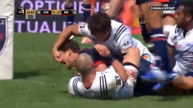 VIDEO. Top 14 - FCG. Armand Battle a-t-il été victime d'une fourchette de Matthieu Ugalde ? 