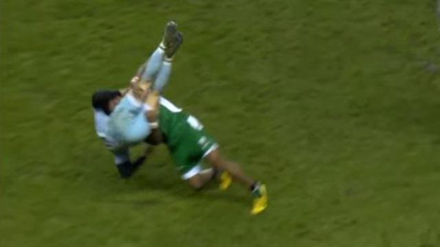 VIDEO. Premiership. Asaeli Tikoirotuma découpe Ben Foden avec un plaquage dangereux