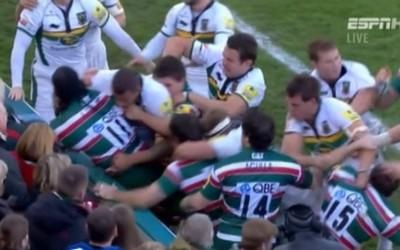 Ashton tire les cheveux de Tuilagi et provoque une bagarre