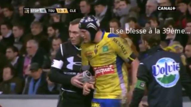 VIDEO. Stade Toulousain - ASM : Julien Bonnaire joue une mi-temps avec l'avant-bras fracturé