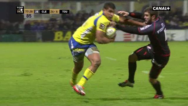 VIDÉO. Wesley Fofana colle un raffut à Alexis Palisson et scelle la victoire de Clermont contre Toulouse (24-6)