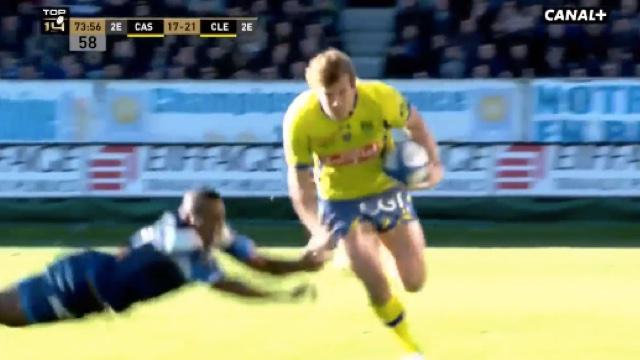 VIDÉO. CO - ASM : Aurélien Rougerie dépose Sivivatu pour offrir l'essai à Brock James