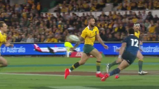 VIDÉO. Australie - Argentine. La superbe passe à l'aveugle de Quade Cooper pour l'essai d'Haylett-Petty