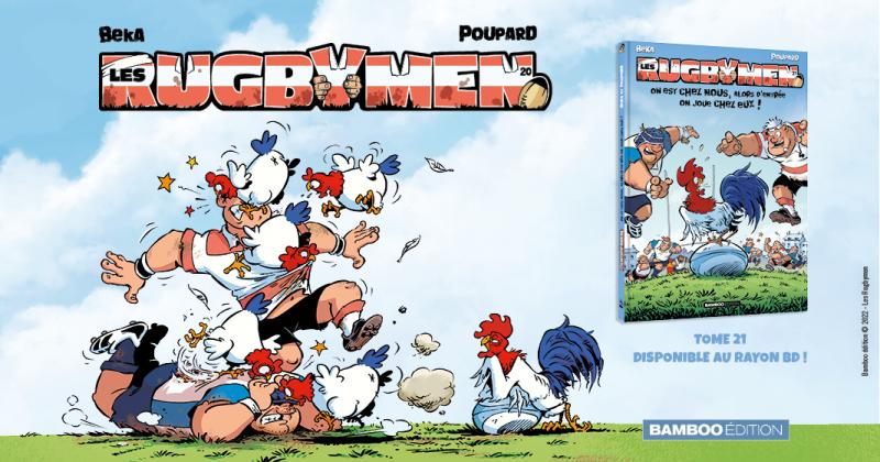 Dupont, Ntamack, Chabal... La BD Les Rugbymen est de retour avec les mascottes officielles du XV de France