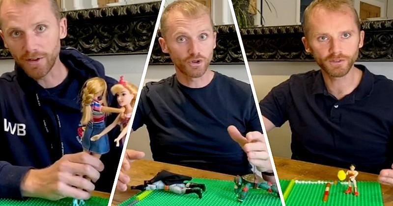 Expliquer le raffut avec des Barbies, le double mouvement avec Batman, Barnes nous régale [VIDEO]