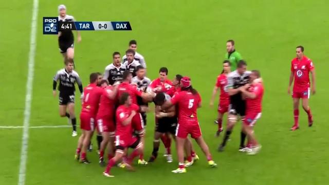 VIDEO. Pro D2. Benjamin Collet et Asa Faitotoa exclus après 4 minutes de jeu pour une bagarre