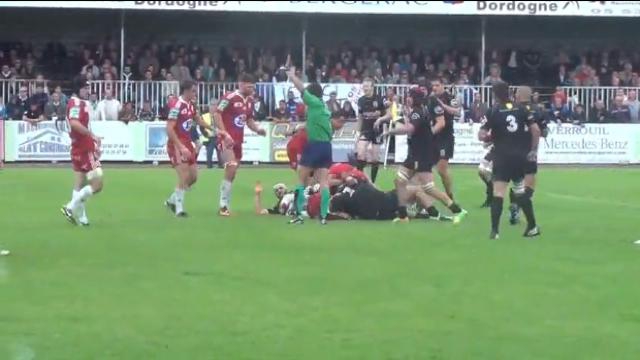 Rugby Amateur # 18. Video - Le demi d'ouverture de Bergerac fait un festival pour écarter Castelsarrasin et monter en Fédérale 1