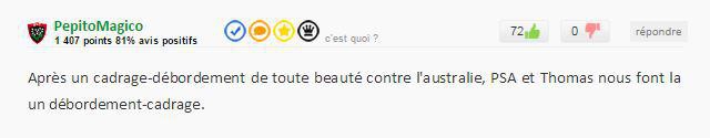 #BestCommentaires 4 : le bilan de la tournée du XV de France par les internautes... qui s'amusent de l'affaire Teddy Thomas