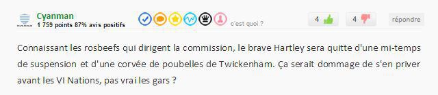 #BestCommentaires 8 : le meilleur du week-end avec les cartons rouges de Julien Bardy et Dylan Hartley et le tube de Samu Manoa