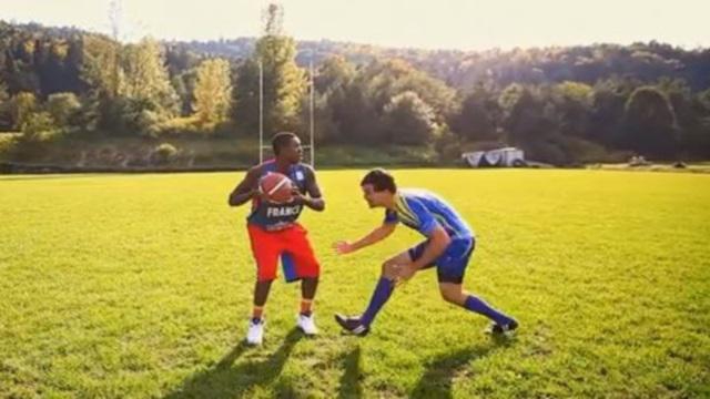 VIDEO. Un faux Boris Diaw fait la promotion du rugby en Slovénie