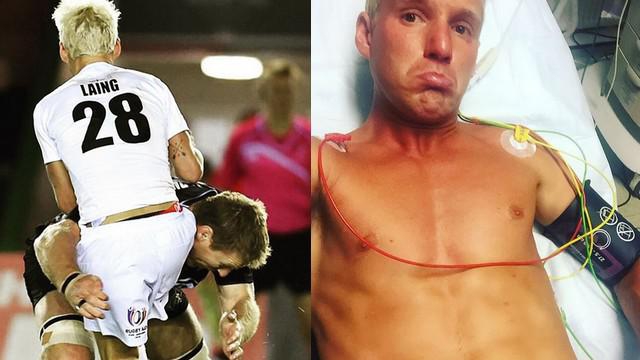 VIDEO. Brad Thorn se paye les côtes d'un acteur anglais pour la bonne cause avec un gros plaquage