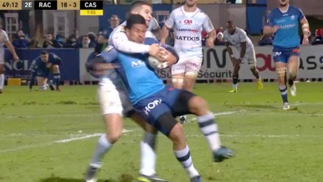 VIDÉO. Brice Dulin réalise un énorme retour défensif sur David Smith... mais prend un carton jaune