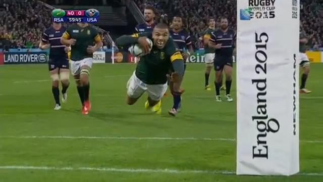 RESUME VIDEO. Coupe du monde. Bryan Habana égale Jonah Lomu lors de l'écrasante victoire de l'Afrique du Sud sur les USA