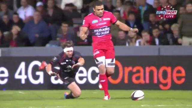 VIDÉO. Stade Toulousain - RCT : Bryan Habana fait parler sa pointe de vitesse et laisse Maxime Médard pour mort