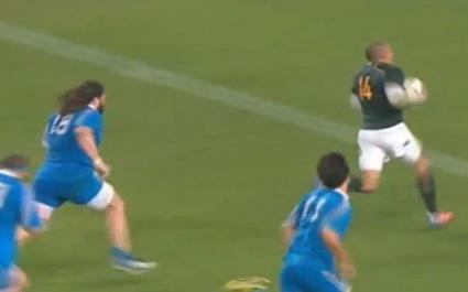 VIDEO. Bryan Habana impressionne avec un essai en solo contre l'Italie