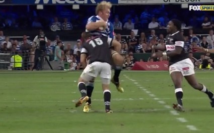 Schalk Burger écrasé comme une crêpe