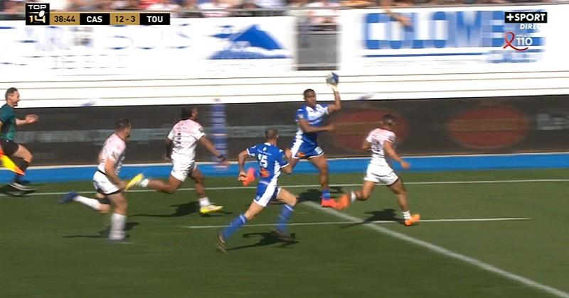 VIDEO. Top 14. Cad-deb sur Jaminet, passe NBA, le superbe essai de 90m de Castres face à Toulouse