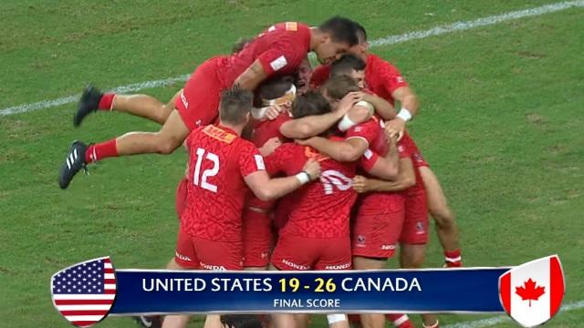 VIDEO. Singapour 7s - Le Canada bat les Blacks, l'Angleterre et les USA et remporte le premier tournoi de son histoire