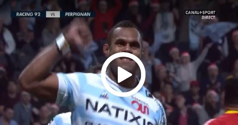 Le cadeau de Noël de Nakarawa pour la victoire du Racing 92 face à l'USAP [VIDÉO]