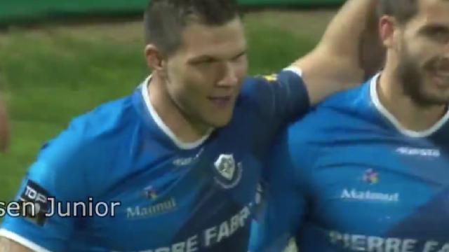 VIDÉO. Castres Olympique : Rémy Grosso marque les esprits en signant un triplé contre l'ASM