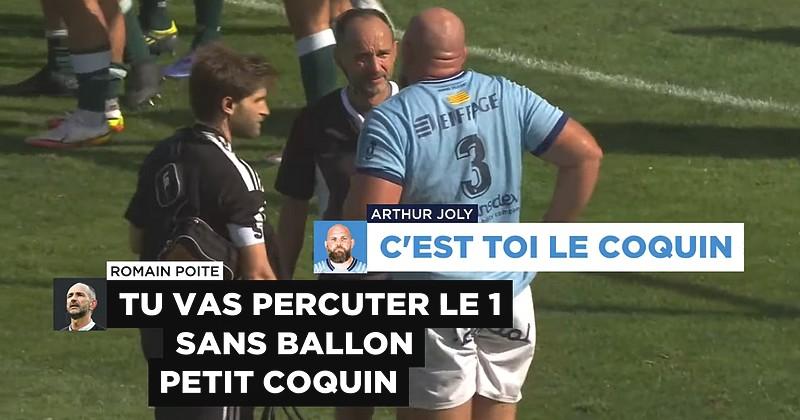 VIDEO. Top 14. ''C'est toi le coquin'' ! Cet échange bonard entre Poite et Joly est une superbe publicité pour le rugby