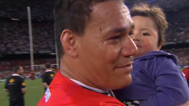 VIDÉO. Chris Masoe fête le titre du Racing en rendant hommage à Jerry Collins