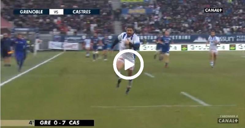 Rallier intercepte et s'offre un sprint de 50 mètres pour la victoire de Castres à Grenoble [VIDÉO]