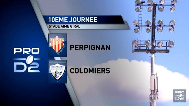 RÉSUMÉ VIDÉO. Colomiers s'offre l'USAP à Aimé Giral et la première place de Pro D2