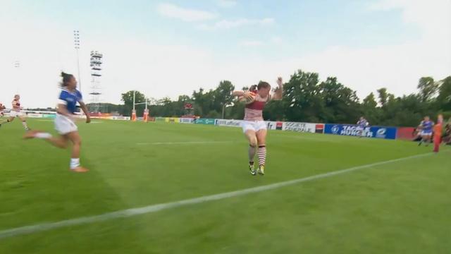 VIDEO. Coupe du monde de Rugby féminin. Katherine Merchant danse avec la ligne dans le Top 5 des essais de la 1re journée