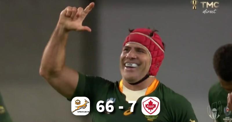 Coupe du monde : les Springboks roulent sur le Canada et se qualifient pour les 1/4 !