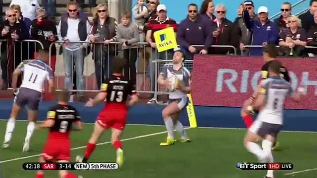 VIDEO. Premiership. Craig Willis tente d'embrouiller les Saracens avec un pas de danse devant sa ligne