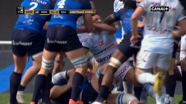 VIDEO. Top 14. MHR - Racing. Benjamin Dambielle a-t-il été victime d'une fourchette de Jacques Du Plessis ?